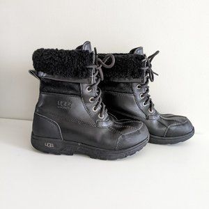 UGG Kids Butte II CWR Black Snow Winter Boots -20C